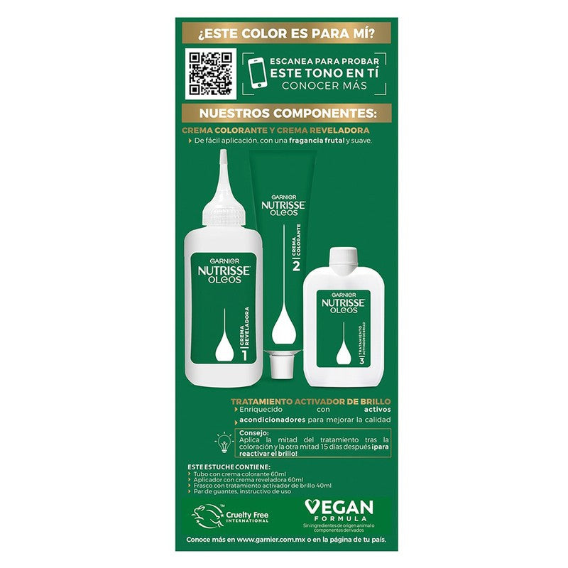 Tinte Nutrisse Oleos Castaño Oscuro 3.0 7509552870718 6
