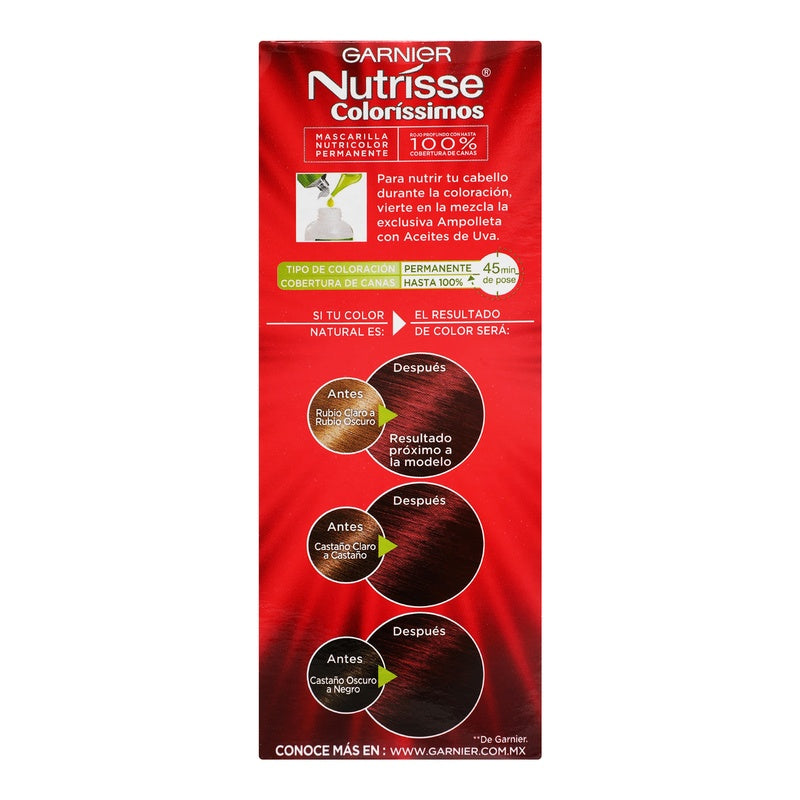 Tinte Nutrisse Rojo Carmin 4462 7509552910315 perfil 5