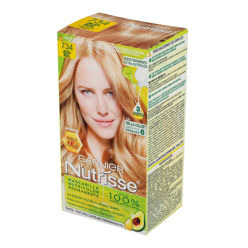 Tinte Nutrisse Rubio Dorado Cobrizo 734 7509552916140 perfil 2