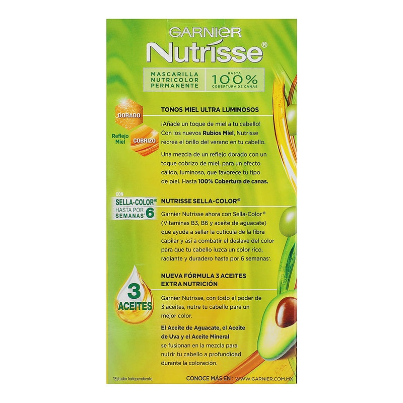 Tinte Nutrisse Rubio Dorado Cobrizo 734 7509552916140 perfil 3