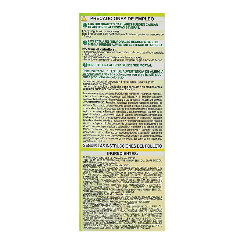 Tinte Nutrisse Rubio Dorado Cobrizo 734 7509552916140 perfil 5