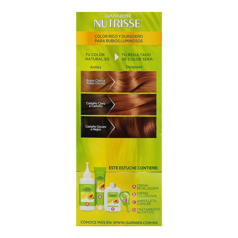 Tinte Nutrisse Rubio Oscuro Dorado Cobrizo 7509552916133 perfil 6