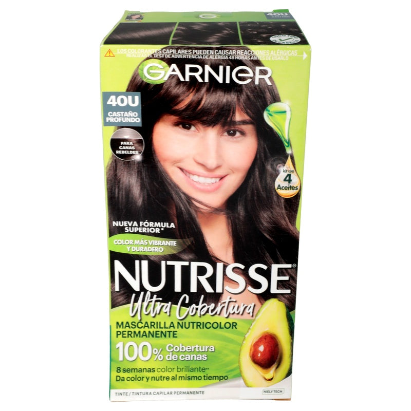 Tinte Nutrisse Ultra Cobertura Castaño Profundo 40 7509552910322 perfil 3