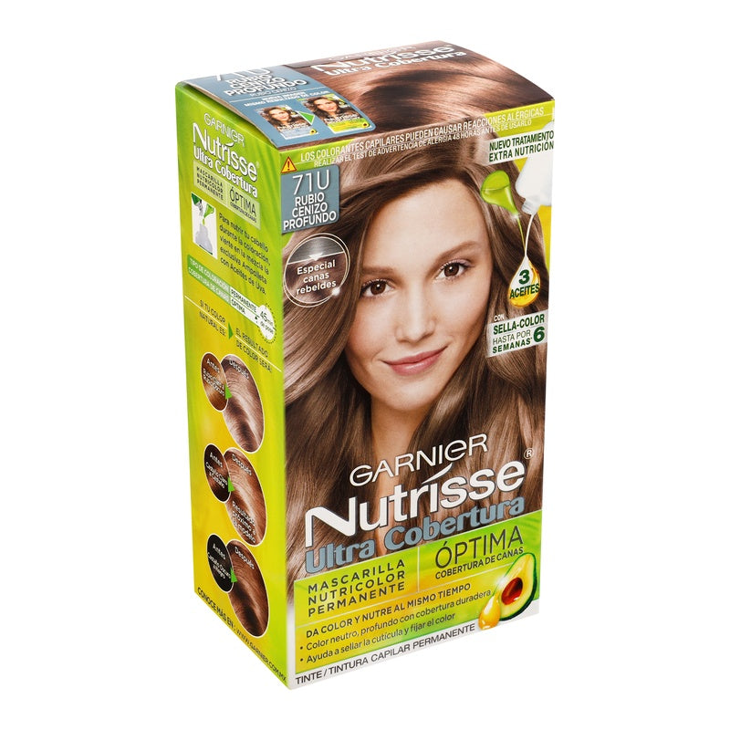 Tinte Nutrisse Ultra Cobertura Rubio Cenizo 71 7509552913446 perfil 2