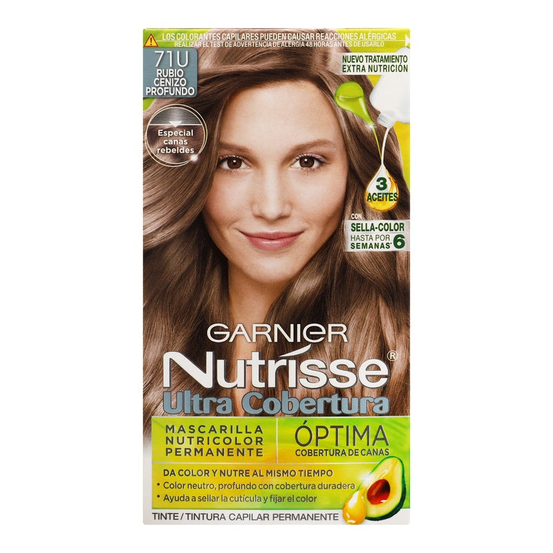 Tinte Nutrisse Ultra Cobertura Rubio Cenizo 71 7509552913446 perfil 6