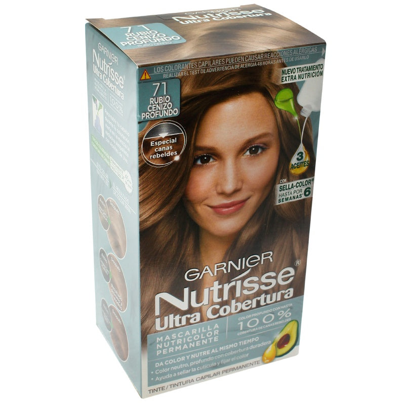 Tinte Nutrisse Ultra Cobertura Rubio Cenizo 71 7509552913446 perfil 8