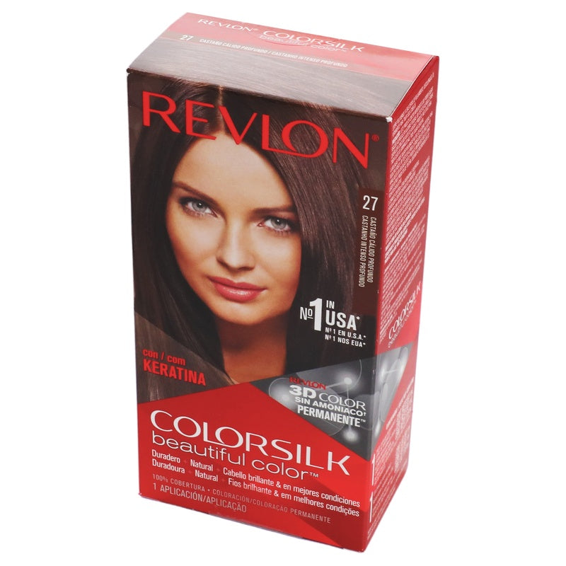 Tinte Revlon Colorsilk Castaño Calido Profundo T-27 309978456278 perfil 2