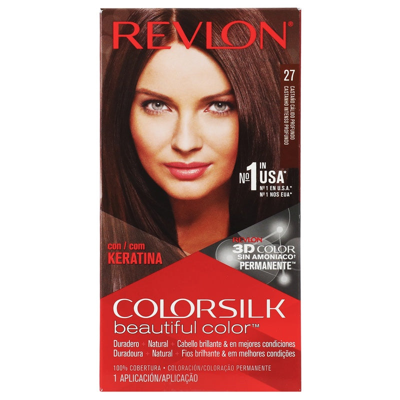Tinte Revlon Colorsilk Castaño Calido Profundo T-27 309978456278 perfil 3