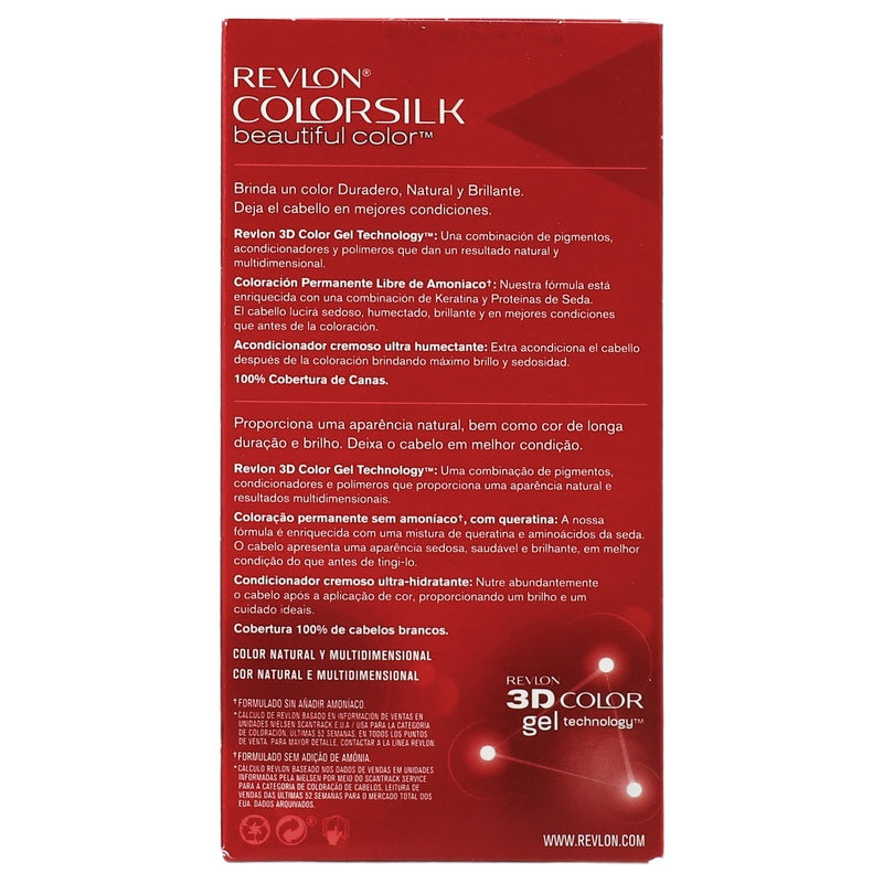 Tinte Revlon Colorsilk Castaño Calido Profundo T-27 309978456278 perfil 7