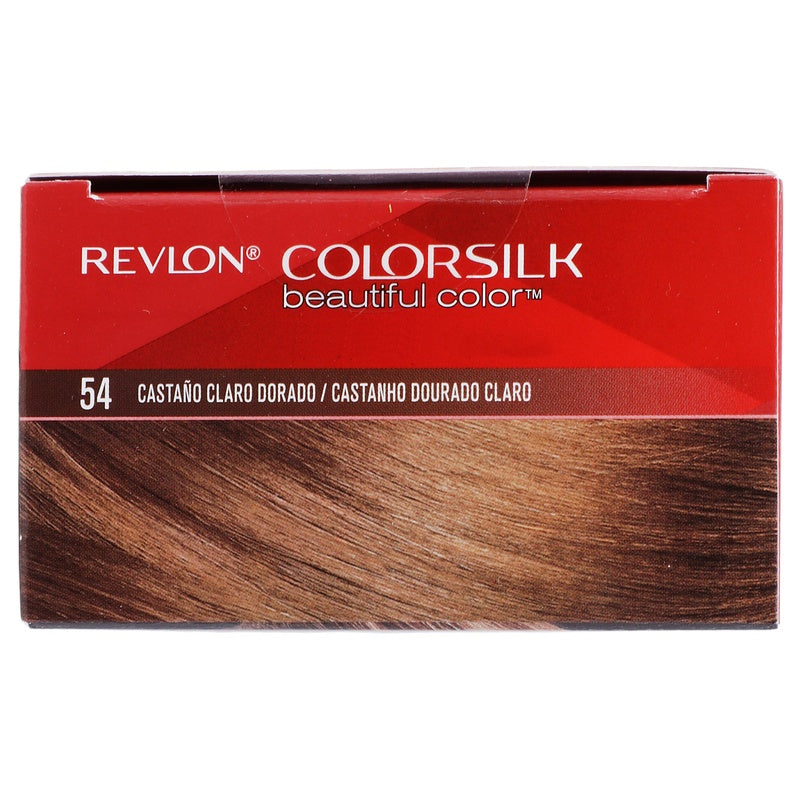 Tinte Revlon Colorsilk Castaño Claro Dorado T-54 309978695547 perfil 3