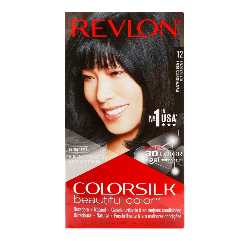 Tinte Revlon Colorsilk Negro Azulado T-12 309976623122
