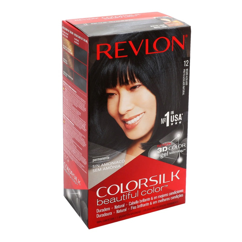 Tinte Revlon Colorsilk Negro Azulado T-12 309976623122 perfil 2