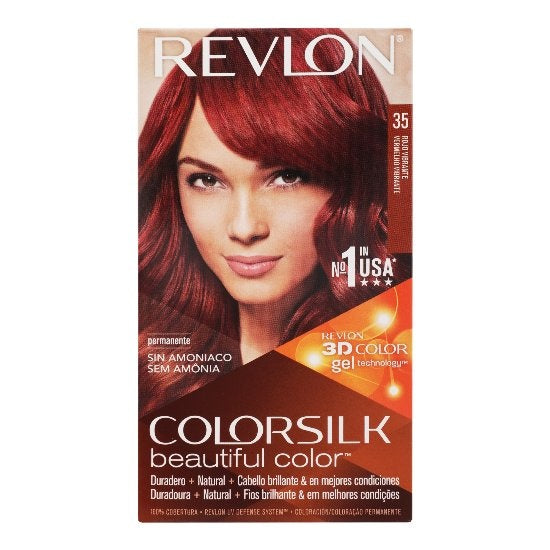 Tinte Revlon Colorsilk Rojo Vibrante T-35 309978456353