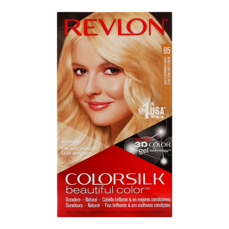Tinte Revlon Colorsilk Rubio Claro Brillante T-95 309978456957