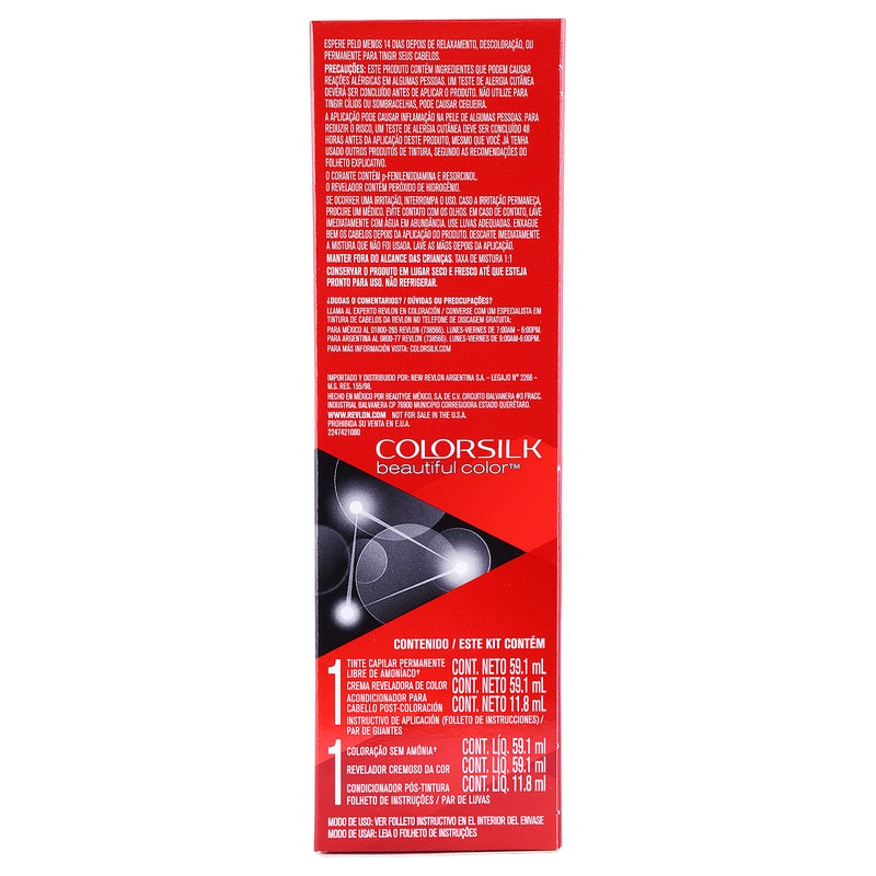 Tinte Revlon Colorsilk Rubio Claro Cenizo T-80 309978695806 perfil 5