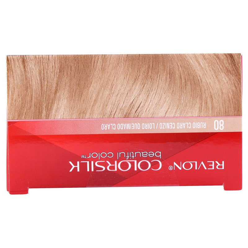 Tinte Revlon Colorsilk Rubio Claro Cenizo T-80 309978695806 perfil 8