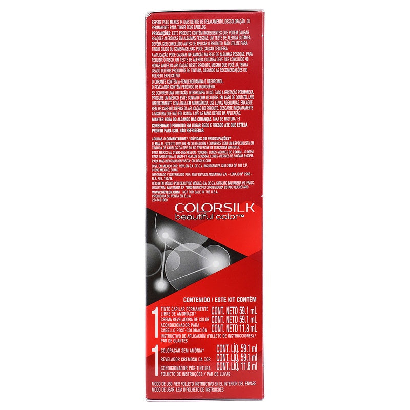 Tinte Revlon Colorsilk Rubio Oscuro Cenizo T-60 130 Ml 309978695608