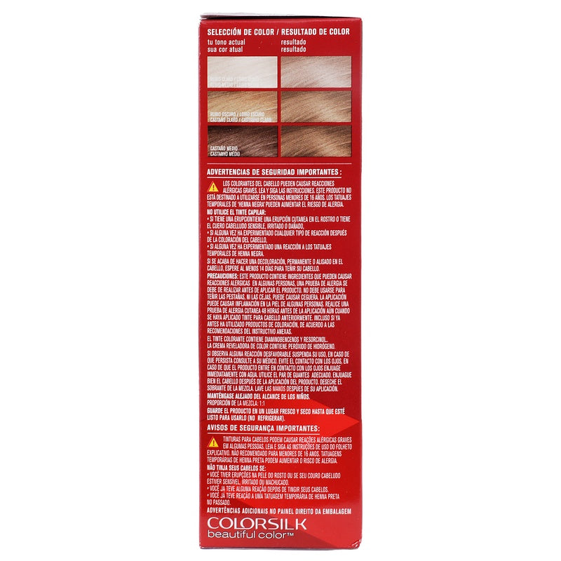 Tinte Revlon Colorsilk Rubio Oscuro Cenizo T-60 130 Ml 309978695608 perfil 4