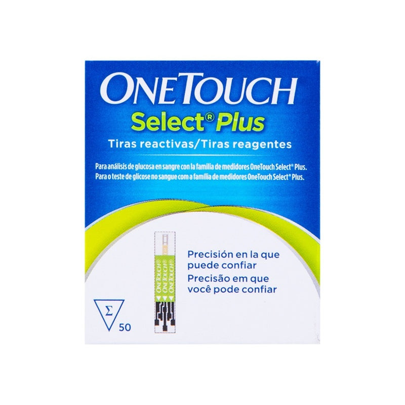Tiras Reactivas One Touch Select Plus 50 Piezas 1776