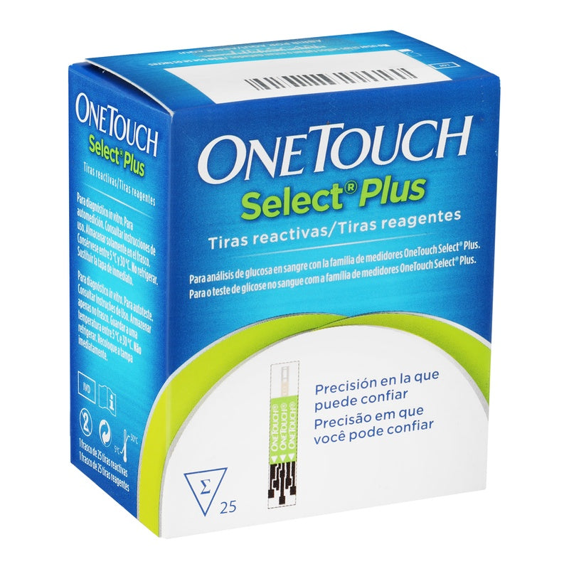 Tiras Reactivas One Touch Select Plus Con 25 4030841007674