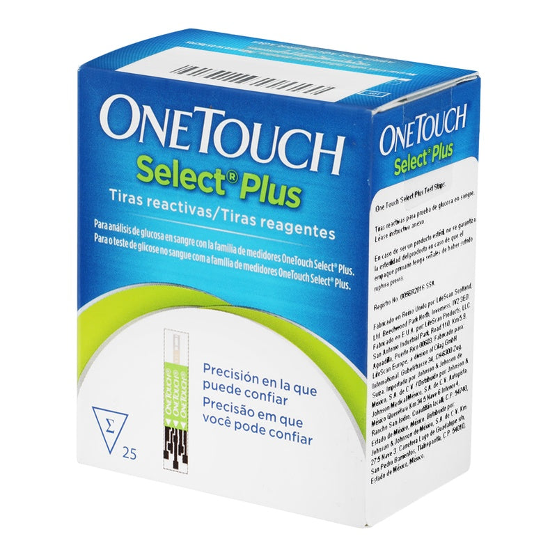 Tiras Reactivas One Touch Select Plus Con 25 4030841007674 perfil 2