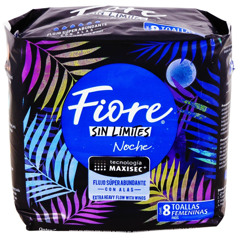 Toallas Sanitarias Fiore Nocturno Con Alas 8 Piezas 13117017854 perfil 3