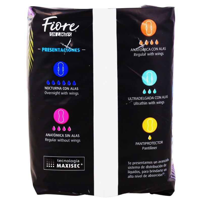 Toallas Sanitarias Fiore Nocturno Con Alas 8 Piezas 13117017854 perfil 5