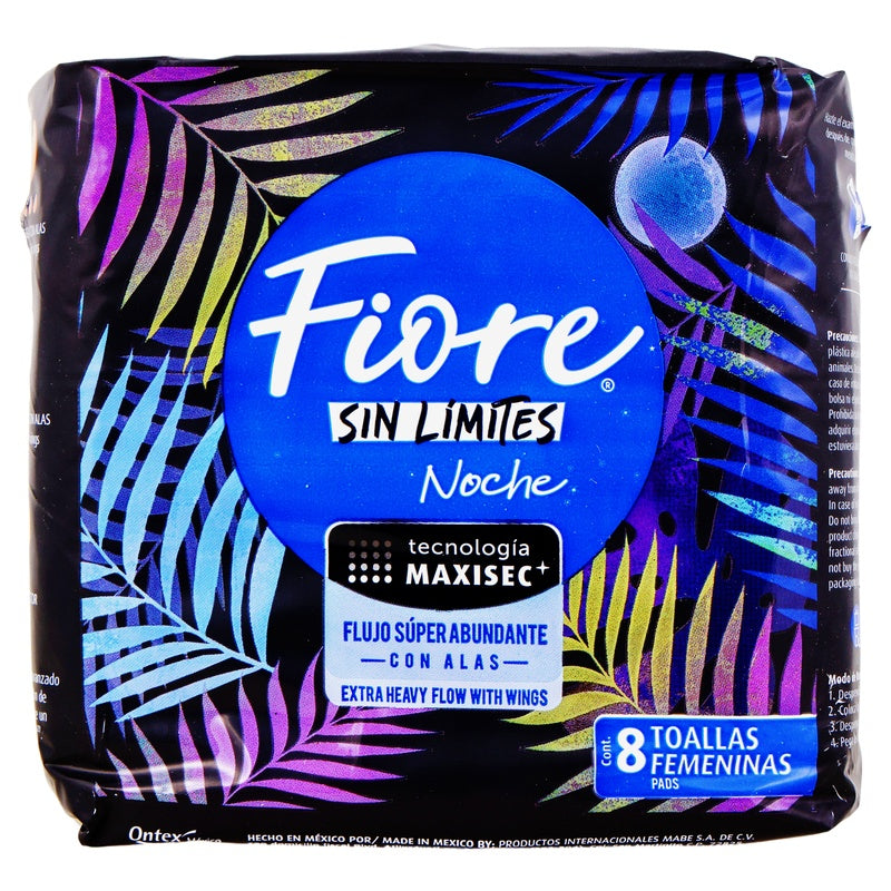 Toallas Sanitarias Fiore Nocturno Con Alas 8 Piezas 13117017854 perfil 6