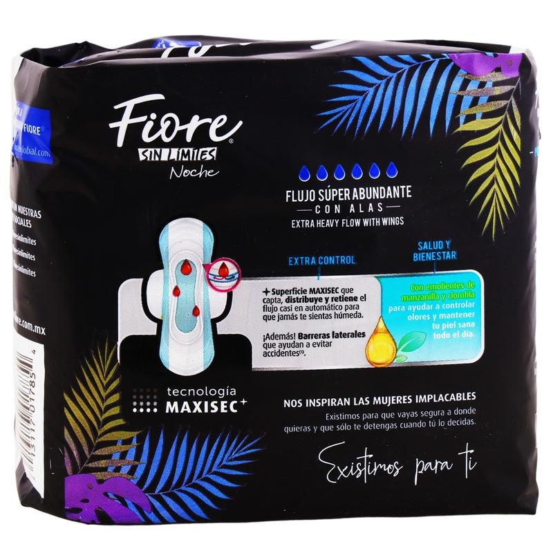 Toallas Sanitarias Fiore Nocturno Con Alas 8 Piezas 13117017854 perfil 7