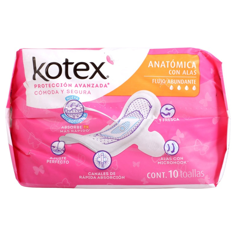 Toallas Sanitarias Kotex Anatomica 7501943424562 perfil 3
