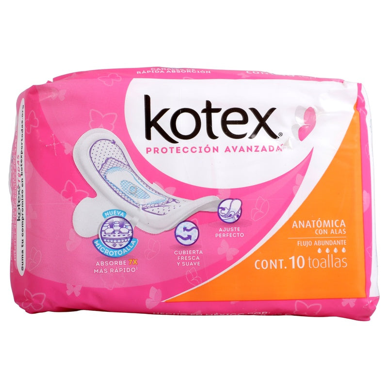 Toallas Sanitarias Kotex Anatomica 7501943424562 perfil 5