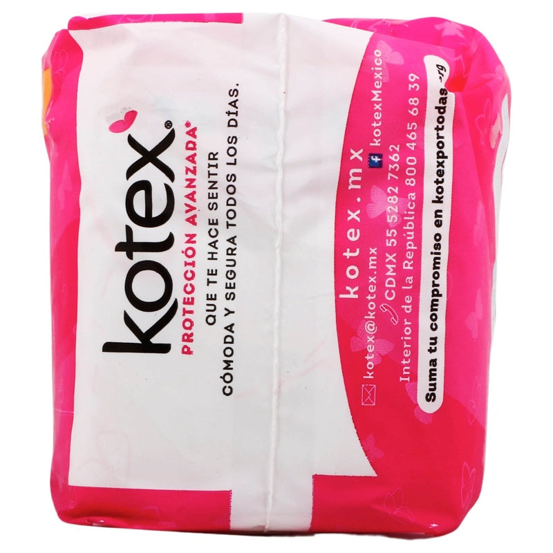 Toallas Sanitarias Kotex Clasica Anatomica Alas 10 Pads 7501017371198 perfil 8