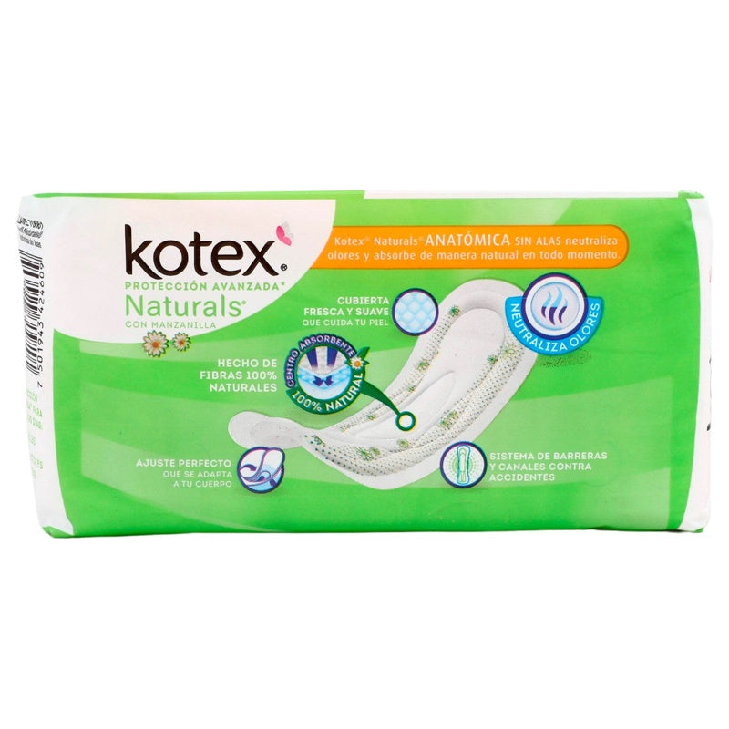 Toallas Sanitarias Kotex Manzanilla Sin Alas 7501943424609 perfil 7
