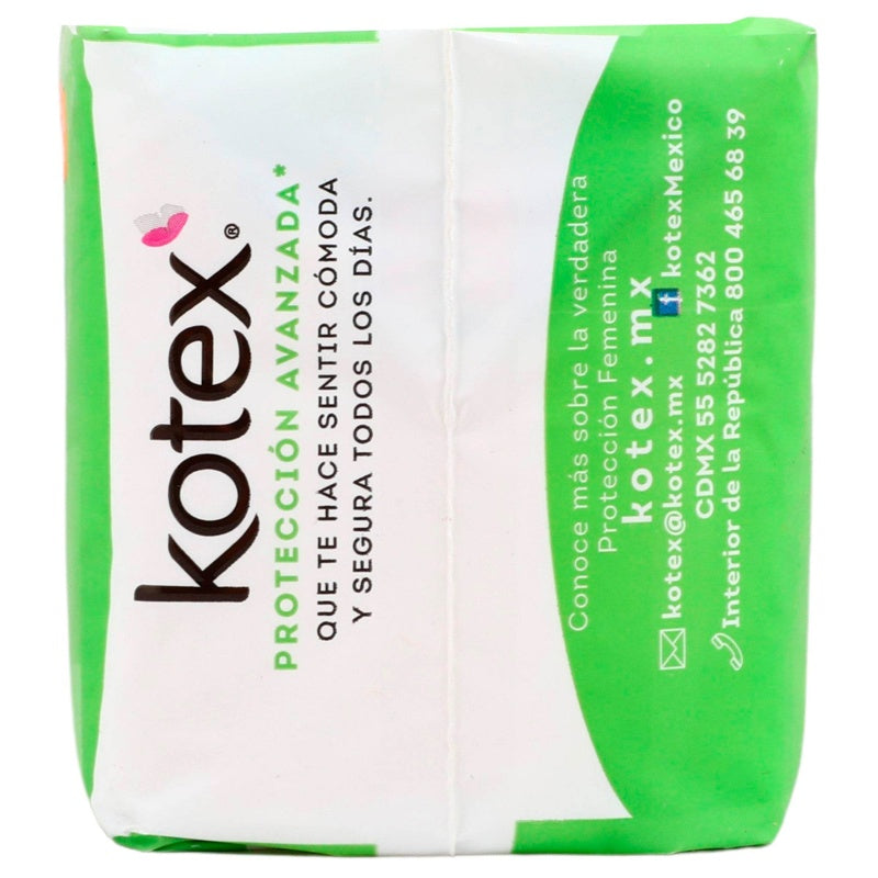 Toallas Sanitarias Kotex Manzanilla Sin Alas 7501943424609 perfil 8