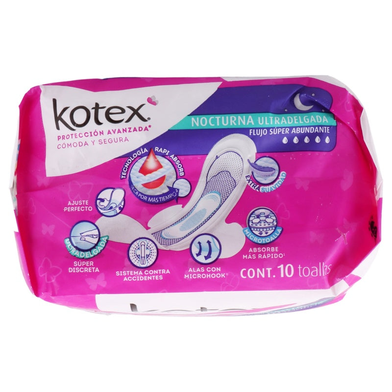 Toallas Sanitarias Kotex Nocturno U-Del Con 10 7506425612673 perfil 6