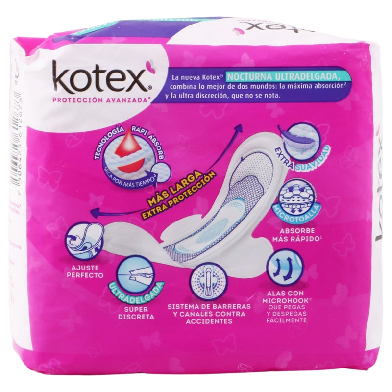 Toallas Sanitarias Kotex Nocturno U-Del Con 10 7506425612673 perfil 7