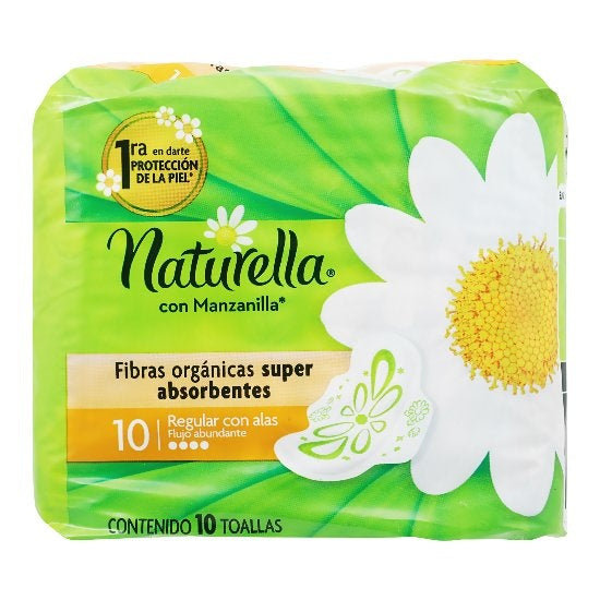 Toallas Sanitarias Natur Fmod Con Alas 10 Piezas 7501001157296