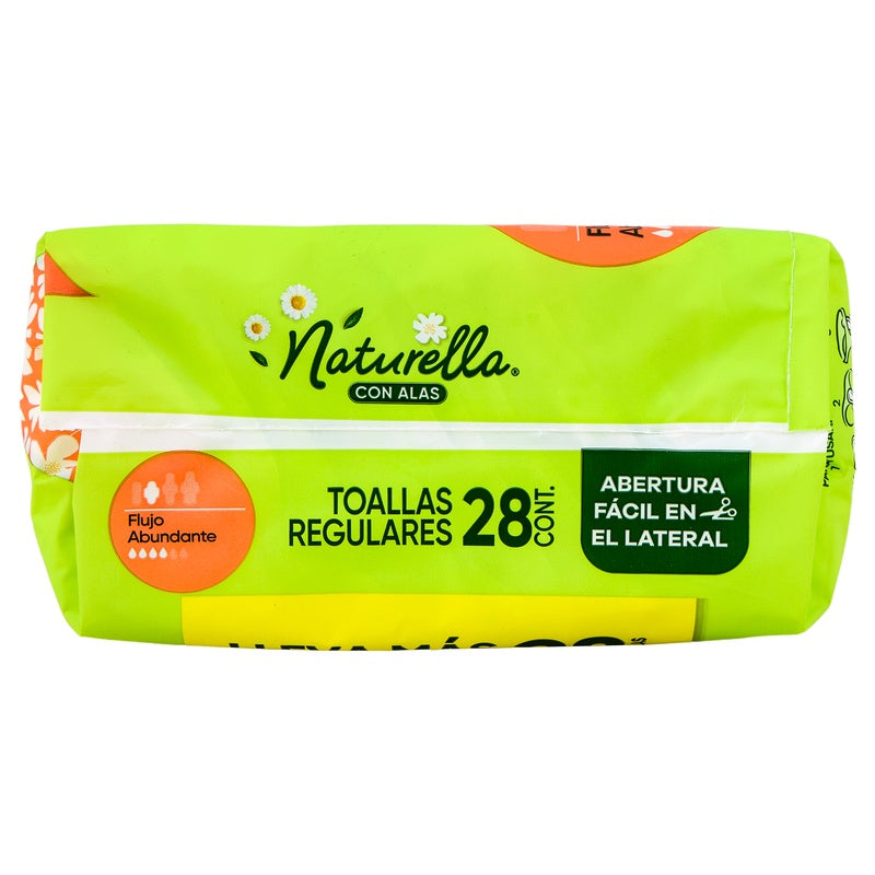 Toallas Sanitarias Natur Manzanilla Con Alas 28 Piezas 7500435118774 perfil 6
