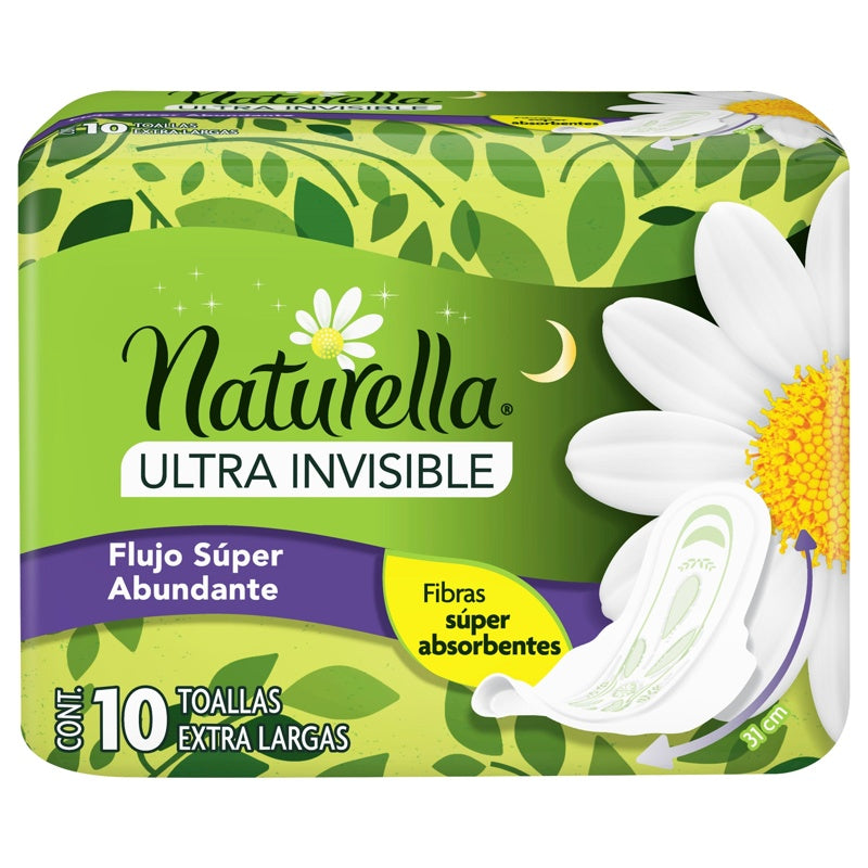 Toallas Sanitarias Natur Ult Inv Flu-Ac / 10