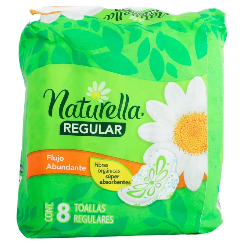 Toallas Sanitarias Naturella Manzanilla Alas 8 Pads 7506309895208 perfil 3