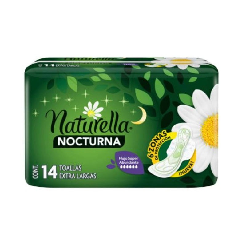 Toallas Sanitarias Naturella Nocturna Extralarga 14 Pads 7500435138666