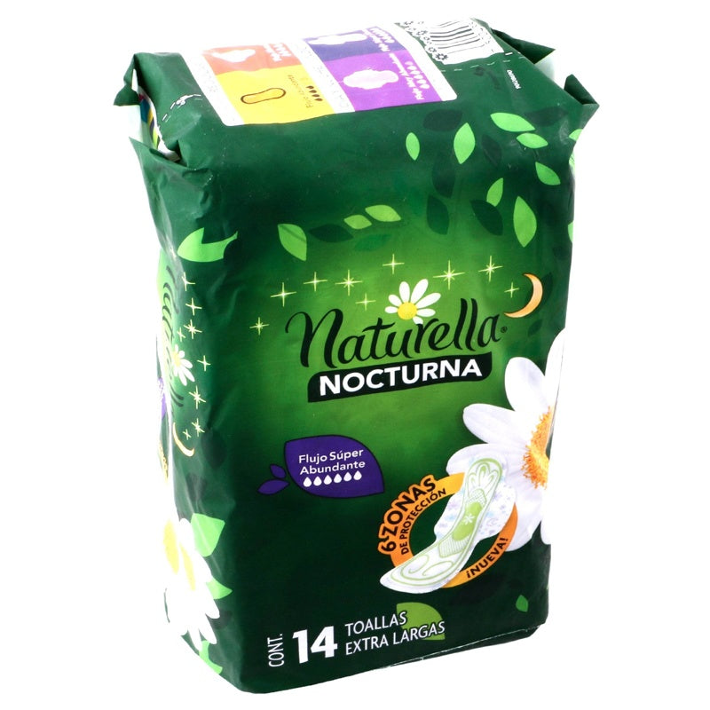 Toallas Sanitarias Naturella Nocturna Extralarga 14 Pads 7500435138666 perfil 2