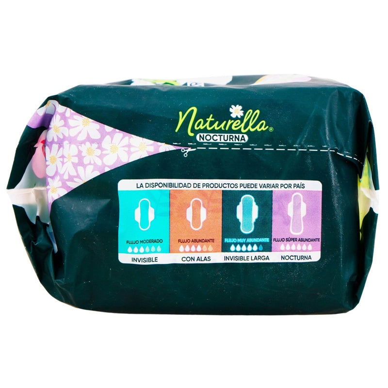 Toallas Sanitarias Naturella Nocturna Flujo Super Abundante 8 Pads 7506339394719 perfil 5