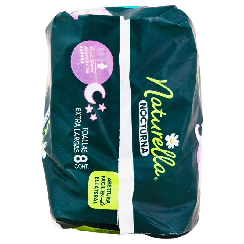 Toallas Sanitarias Naturella Nocturna Flujo Super Abundante 8 Pads 7506339394719 perfil 7