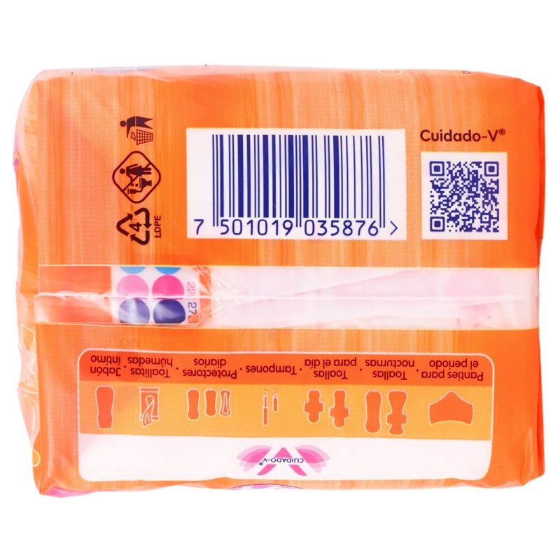 Toallas Sanitarias Saba Amore Nocturna Super Abundante 8Pads 7501019035876 perfil 5