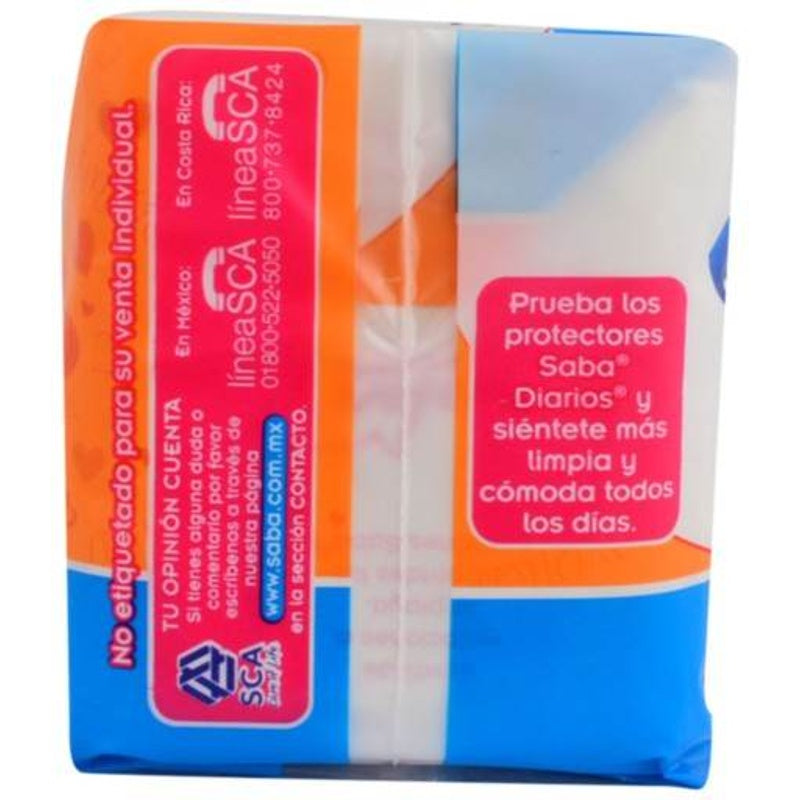 Toallas Sanitarias Saba Amore Regular 8 Pads 7501019031144 perfil 5
