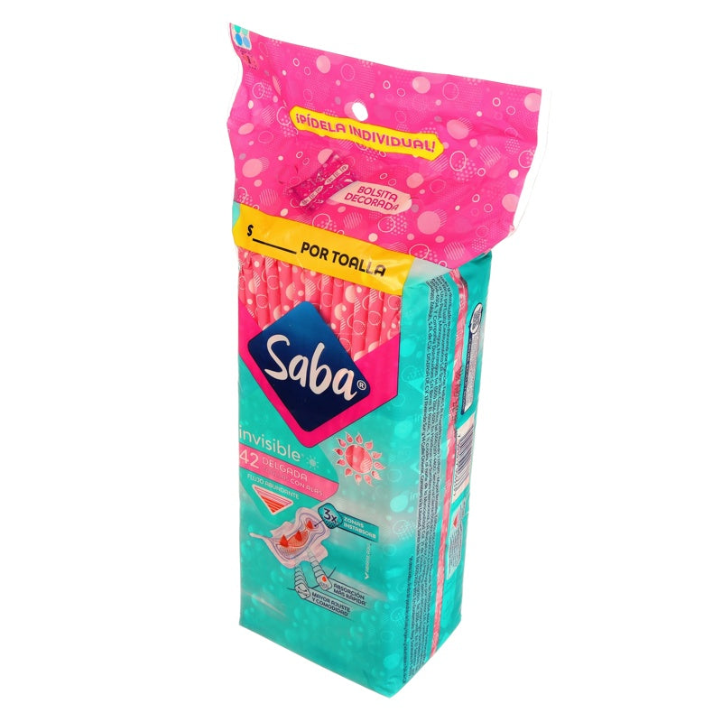 Toallas Sanitarias Saba Inv Delg Alas Con 42 perfil 4