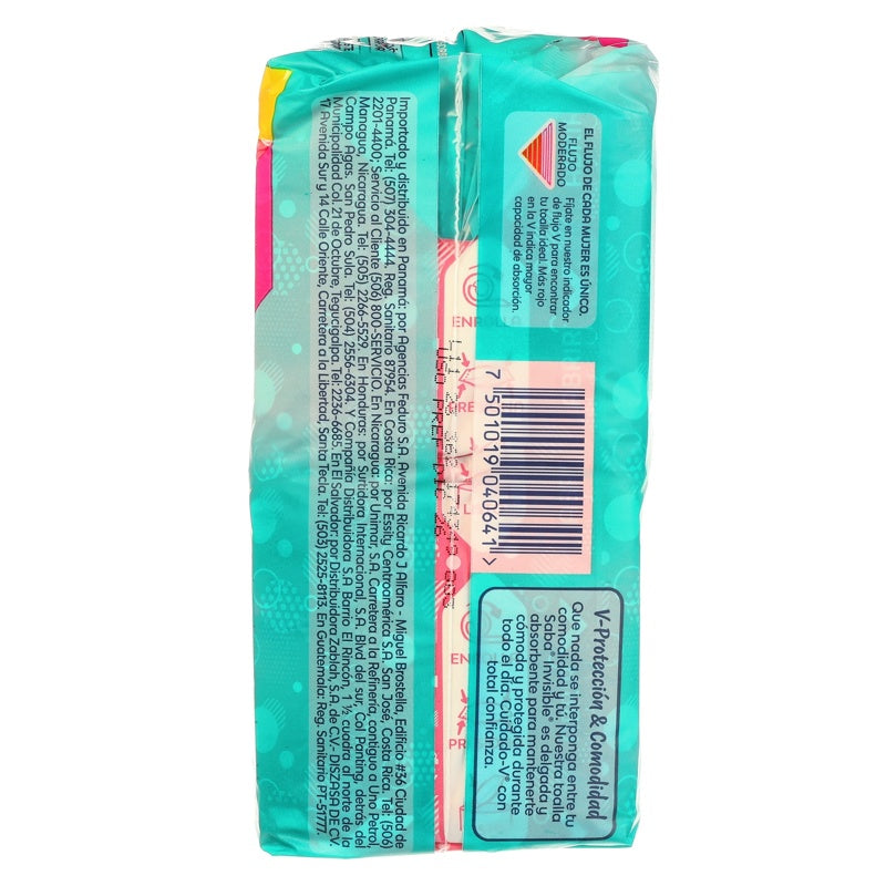 Toallas Sanitarias Saba Inv Delgada Con 32
