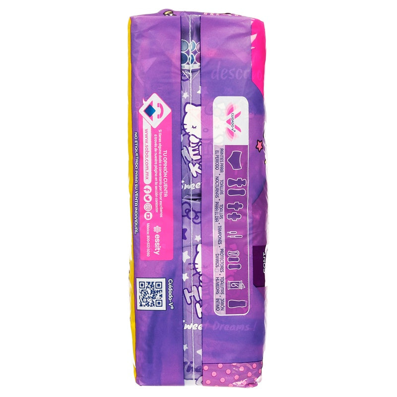 Toallas Sanitarias Saba Nocturna Alas 28 Piezas