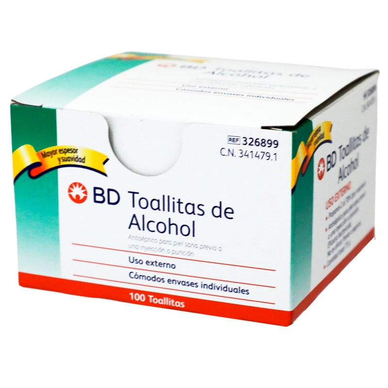 Toallitas Bd Alcoh Antisept Con 100